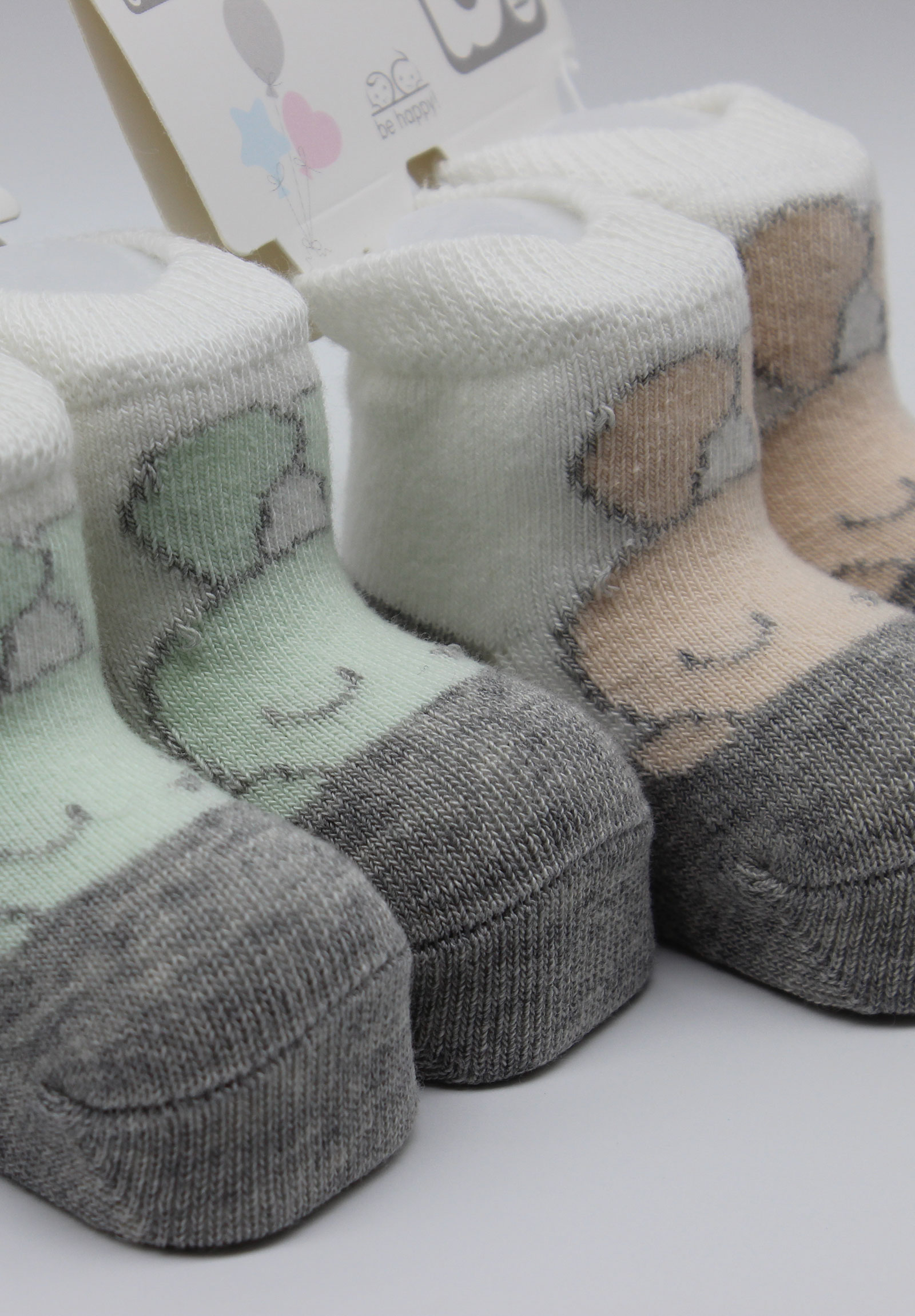 Καλτσάκια bebe Unisex Rabbits 68369-Γαλάζιο φωτογραφία