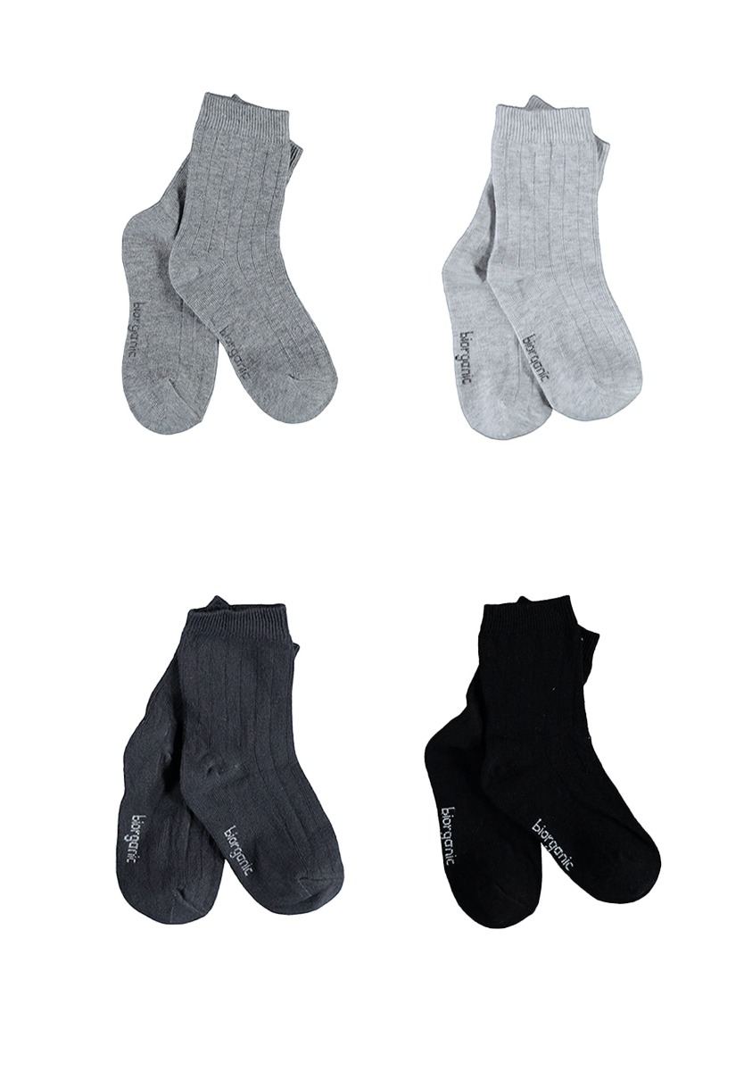 Biorganic Κάλτσες παιδικές Basic Colors Biorganic 4 Τεμ. 68387B