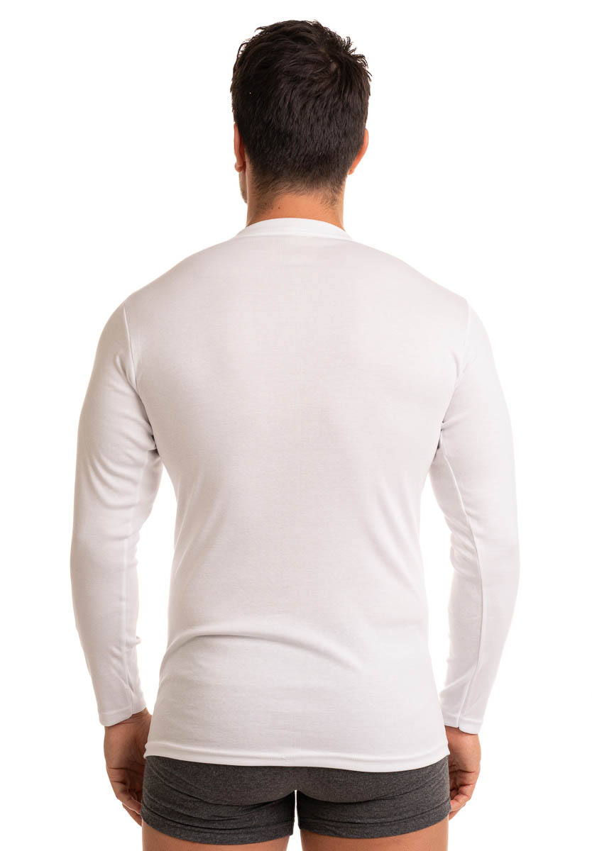 Φανέλα ανδρική μακρύ μανίκι Giorgio GRG702-Λευκό φωτογραφία