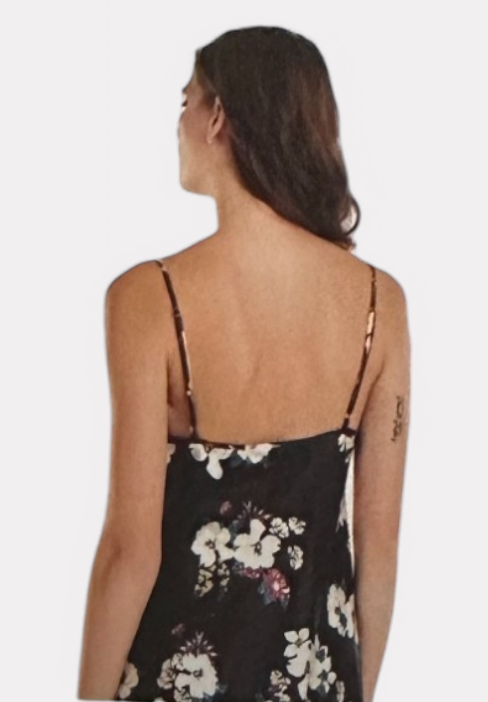 Σατέν Νυχτικό με Δαντέλα Moongirl Gold Passion MG718-Μαύρο φωτογραφία