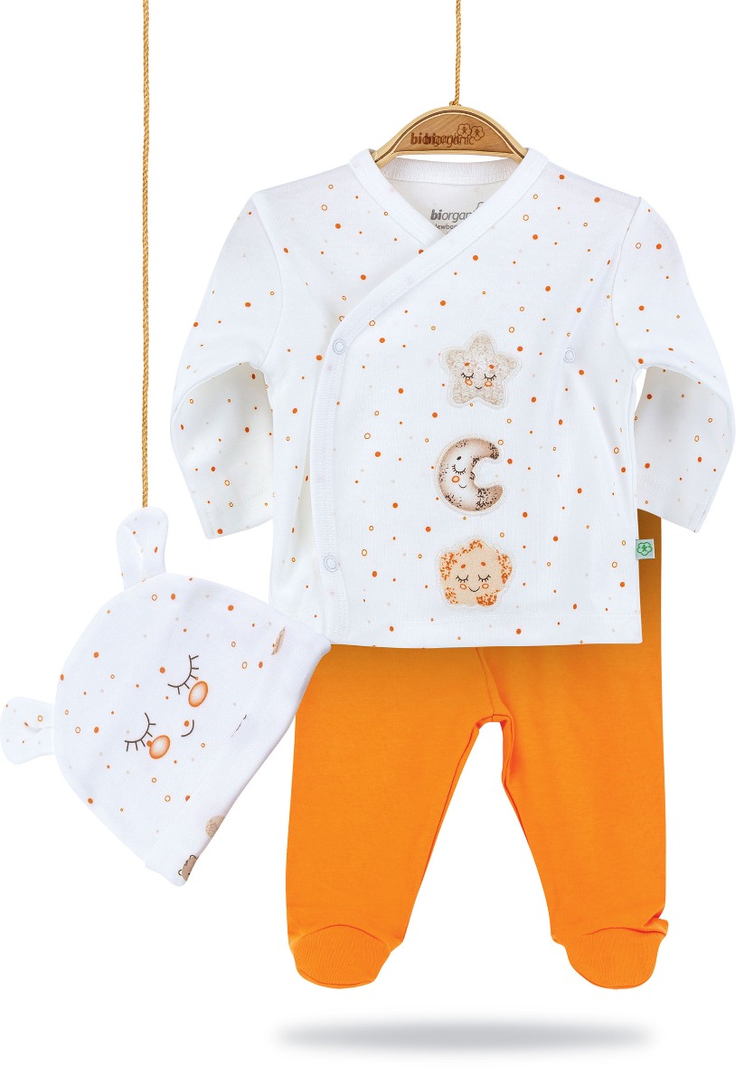 Biorganic Βρεφικό οικονομικό σετ 3 τεμ. Unisex Stars 73222