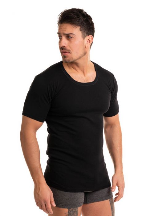 Ανδρικό Φανελάκι Giorgio με Ανοιχτή Λαιμόκοψη - 100% Βαμβάκι - Μαύρο 756GRG-Μαύρο φωτογραφία