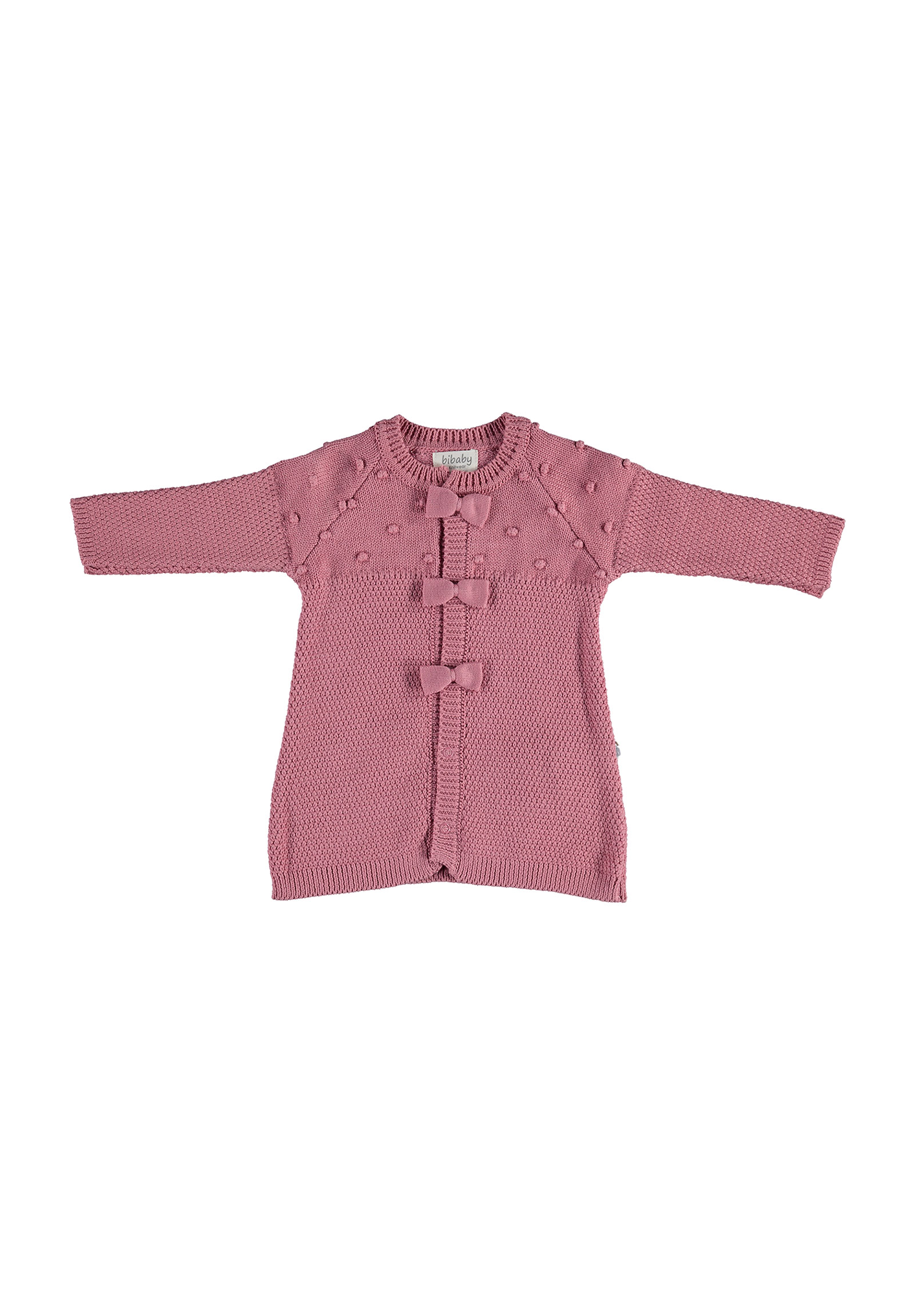 Bi Baby Φορεματάκι βρεφικό πλεκτό Bi Baby Dream 76018-Σάπιο Μήλο