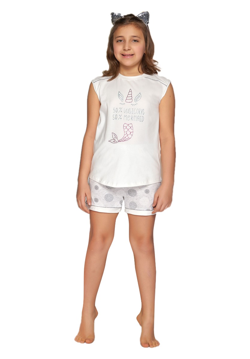Sevim Πιτζάμα παιδική βαμβακερή Sevim Mermaid & Unicorn 8004A
