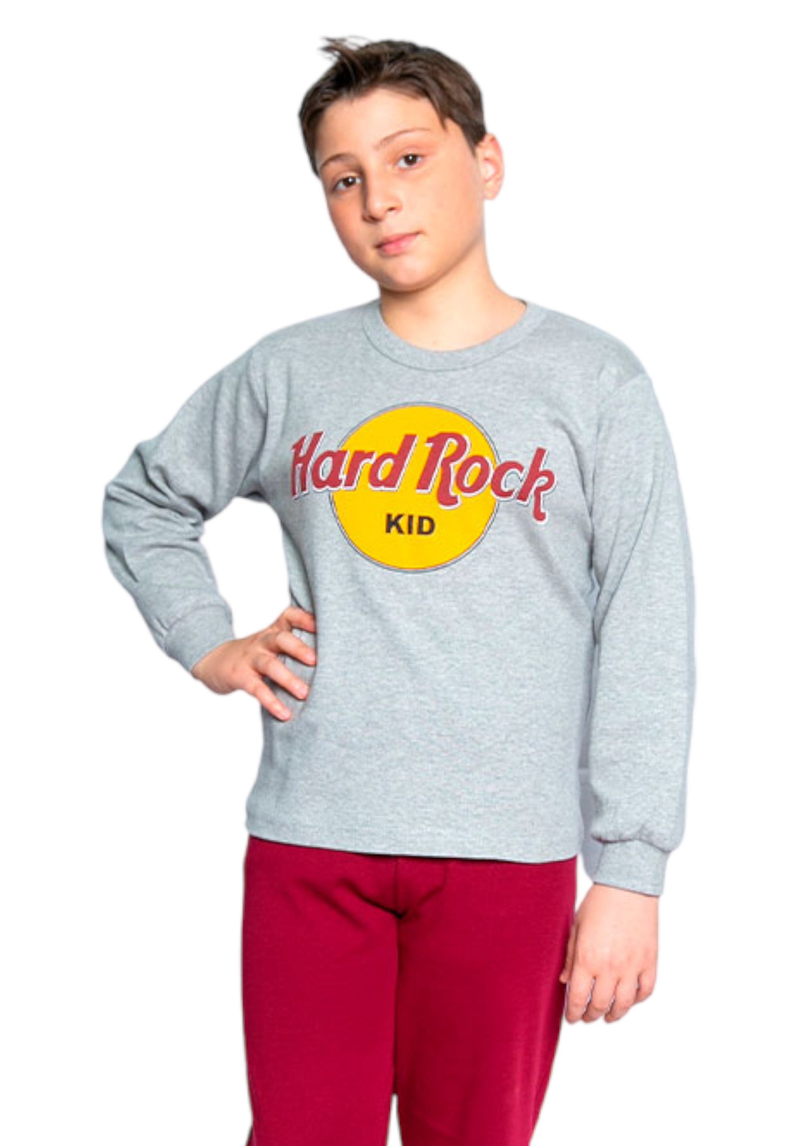 Πιτζάμα εφηβική Nina Club Hard Rock NC801C22EF-Γκρι φωτογραφία