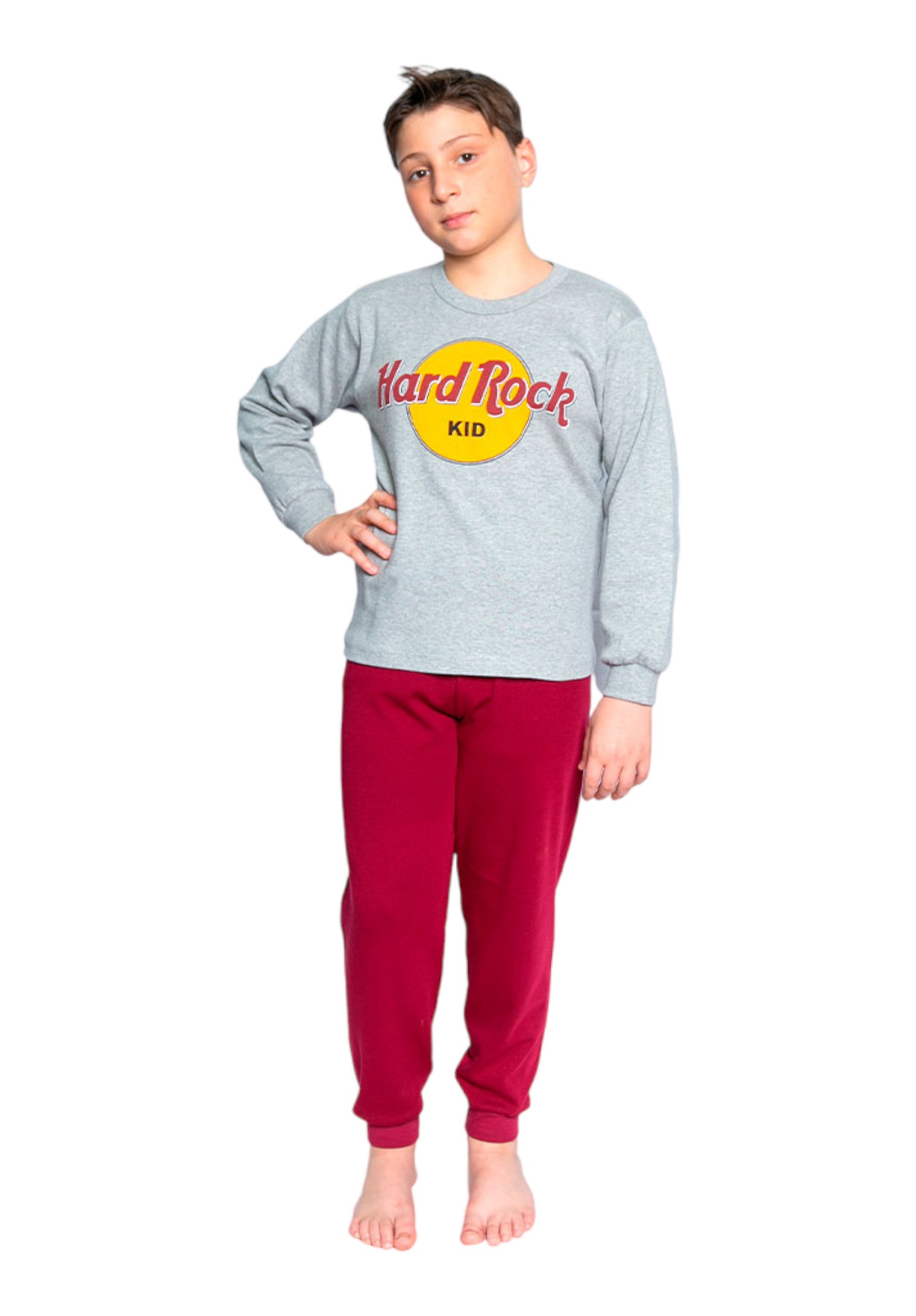 Nina Club Πιτζάμα εφηβική Nina Club Hard Rock NC801C22EF-Γκρι