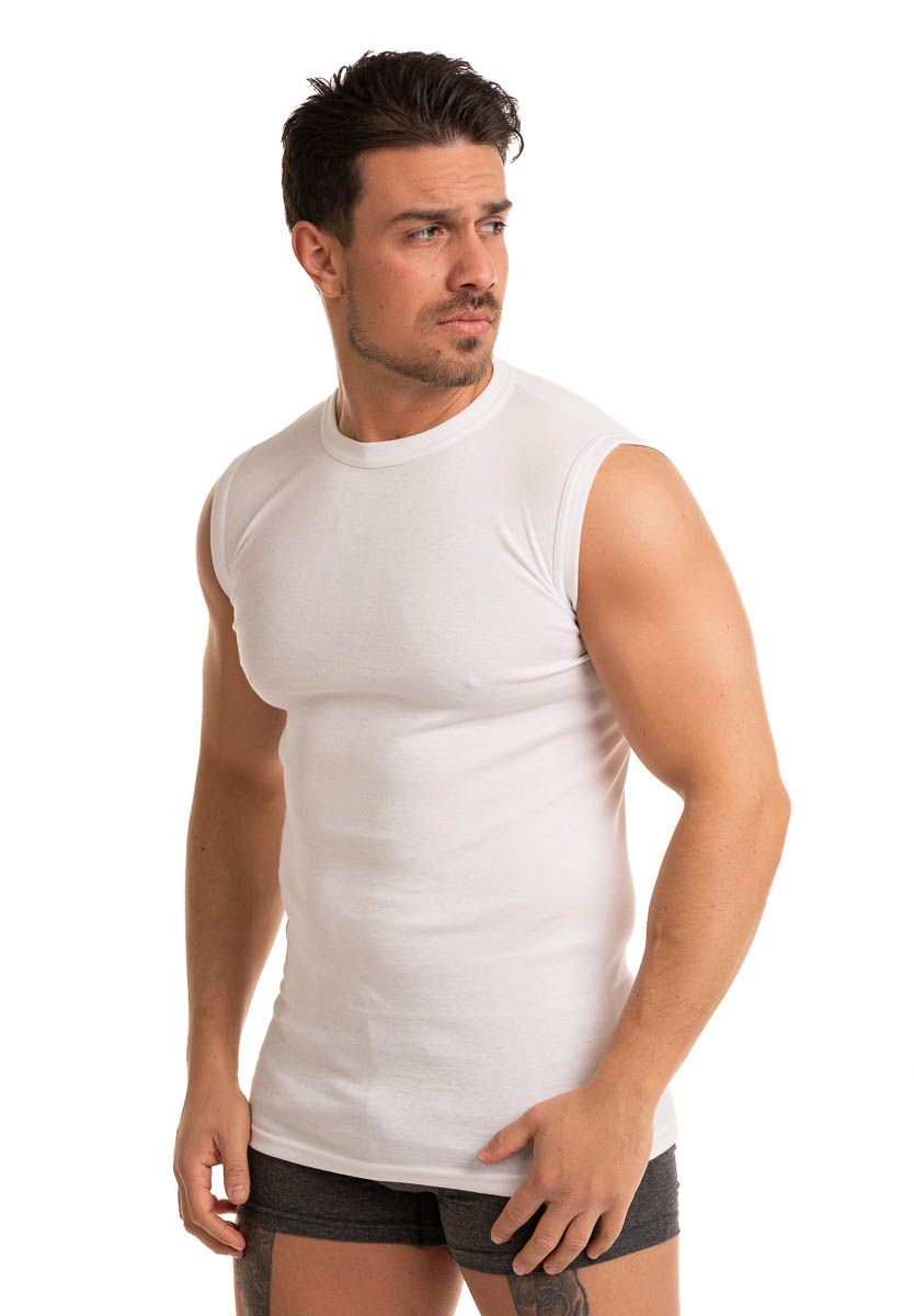 Ανδρικό Φανελάκι Giorgio Καβαδούρα Βαμβακερό Λευκό 801GRG-Λευκό φωτογραφία