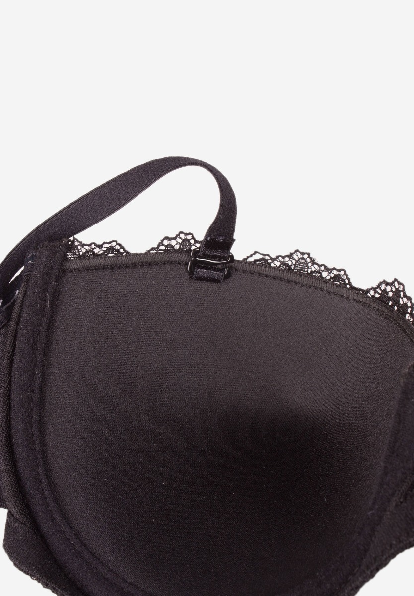 Σετ σουτιέν μπαλκονέ Soft Cup με Brazil 8026-Μαύρο φωτογραφία