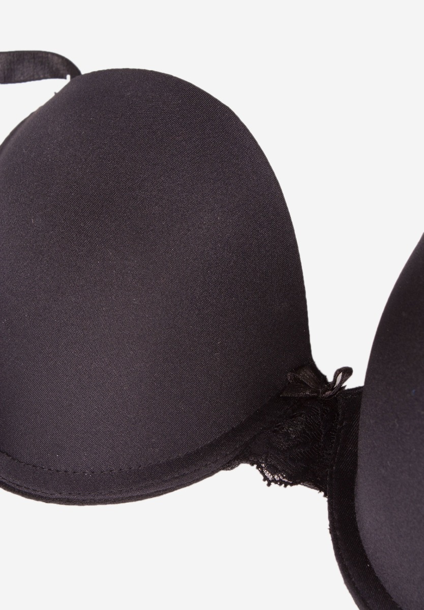 Σετ σουτιέν Soft Push Up με Brazil 8038-Μαύρο φωτογραφία