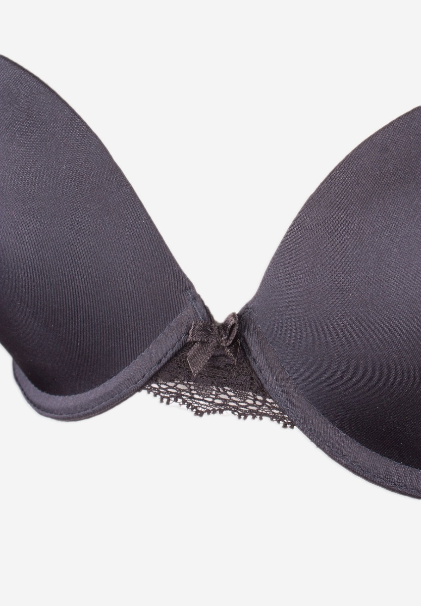 Σετ σουτιέν Soft Push Up με Brazil 8038-Ανθρακί φωτογραφία