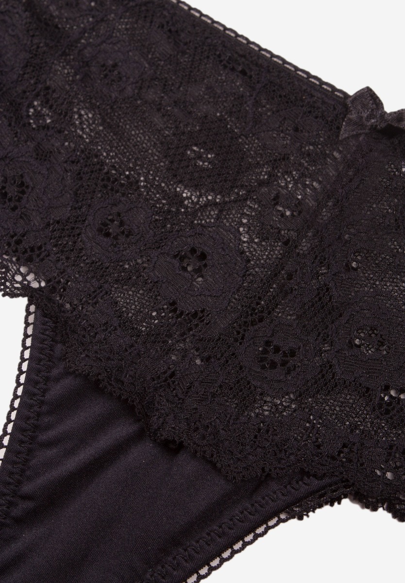 Σετ σουτιέν Soft Push Up με Brazil 8038-Μαύρο φωτογραφία