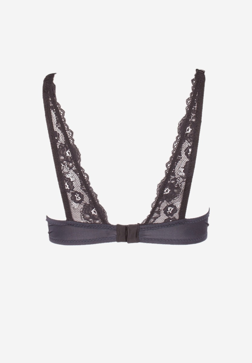 Σετ σουτιέν Soft Push Up με Brazil 8038-Ανθρακί φωτογραφία