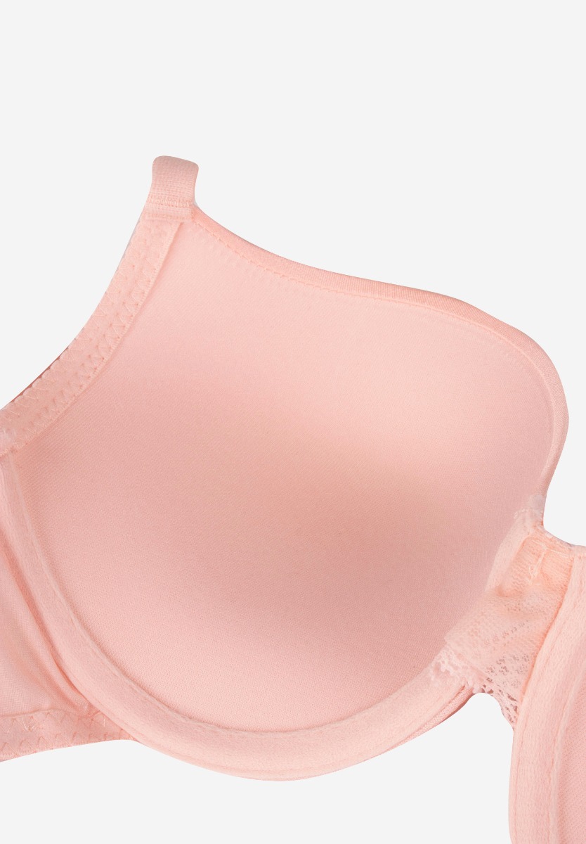 Σετ σουτιέν Soft Push Up με Brazil 8038-Σομόν φωτογραφία