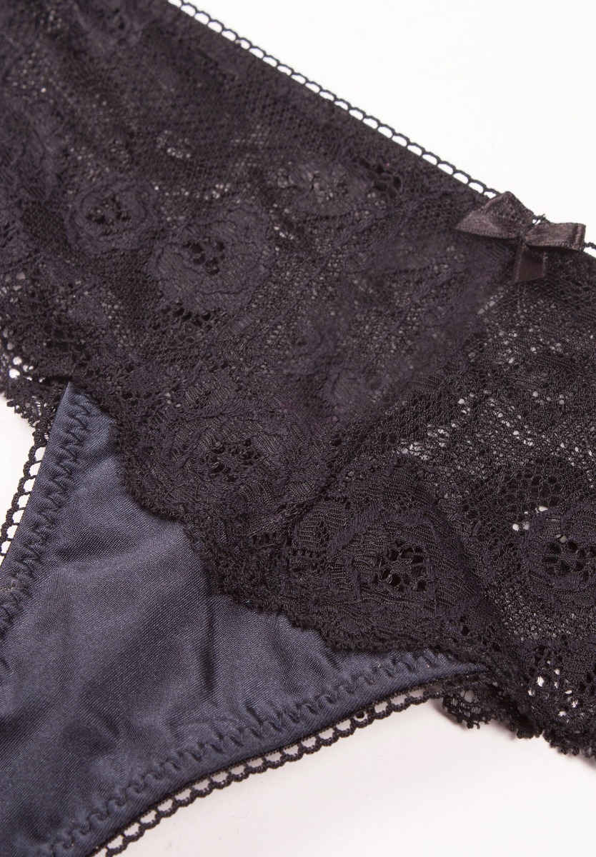 Σετ σουτιέν Soft Push Up με Brazil 8038-Ανθρακί φωτογραφία