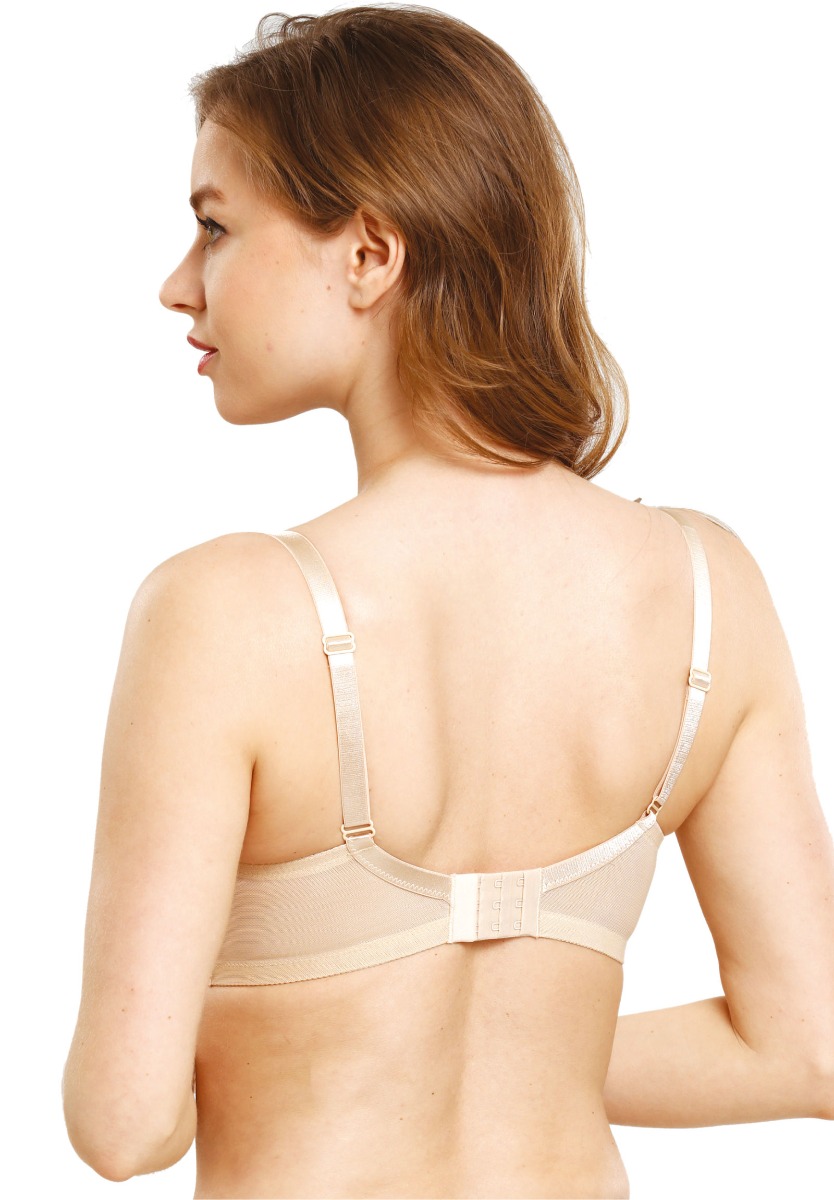 Σουτιέν άνετο Plus Size Lace Norddiva 8060-Μπεζ φωτογραφία