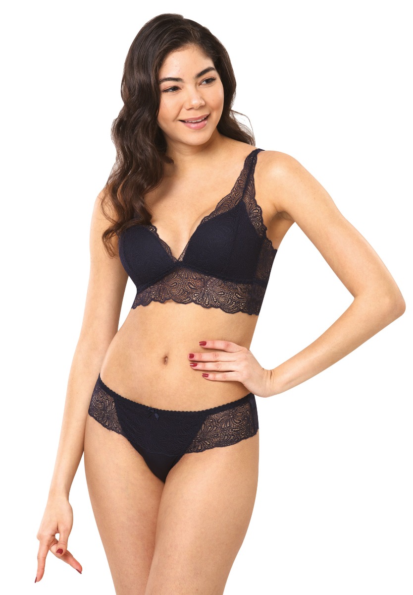 Σετ Bralette τριγωνάκι με brazil Norddiva 8135-Μπλε Σκούρο 2025