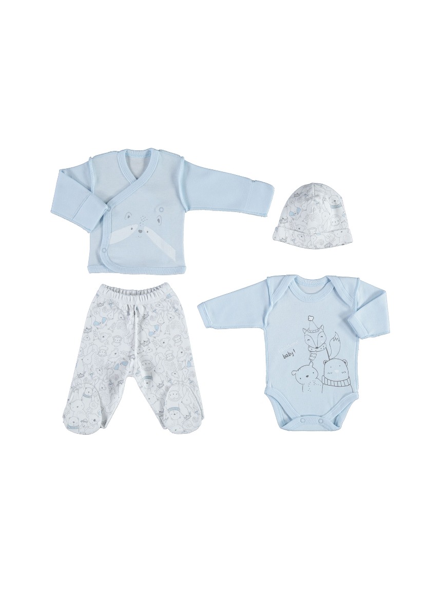 Biorganic Σετ Νεογνού Premature Biorganic Handsome Animals 4 Τεμ. 82039