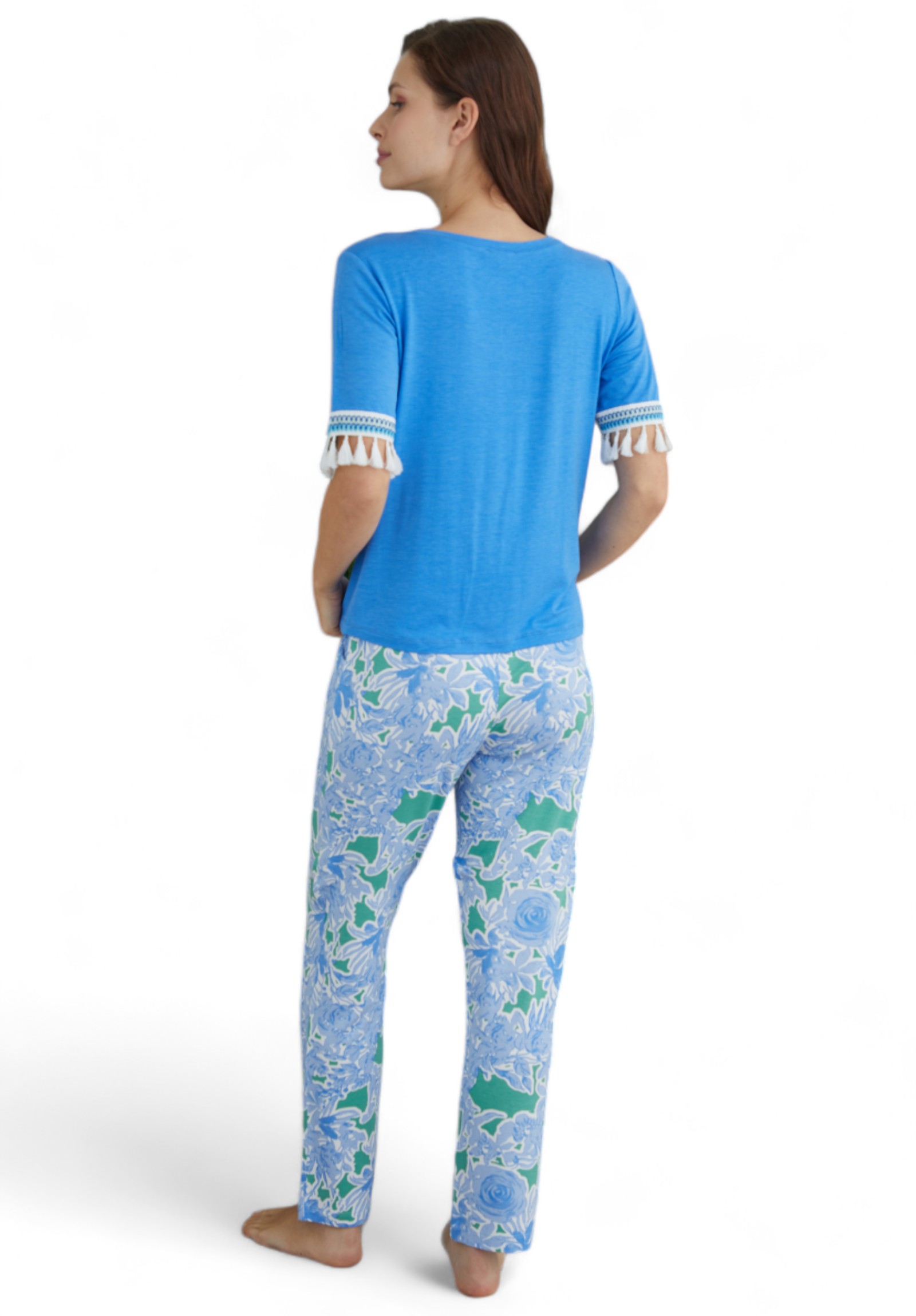 Πιτζάμα γυναικεία Ipektenim Fresh IPKT8305-Μπλε φωτογραφία