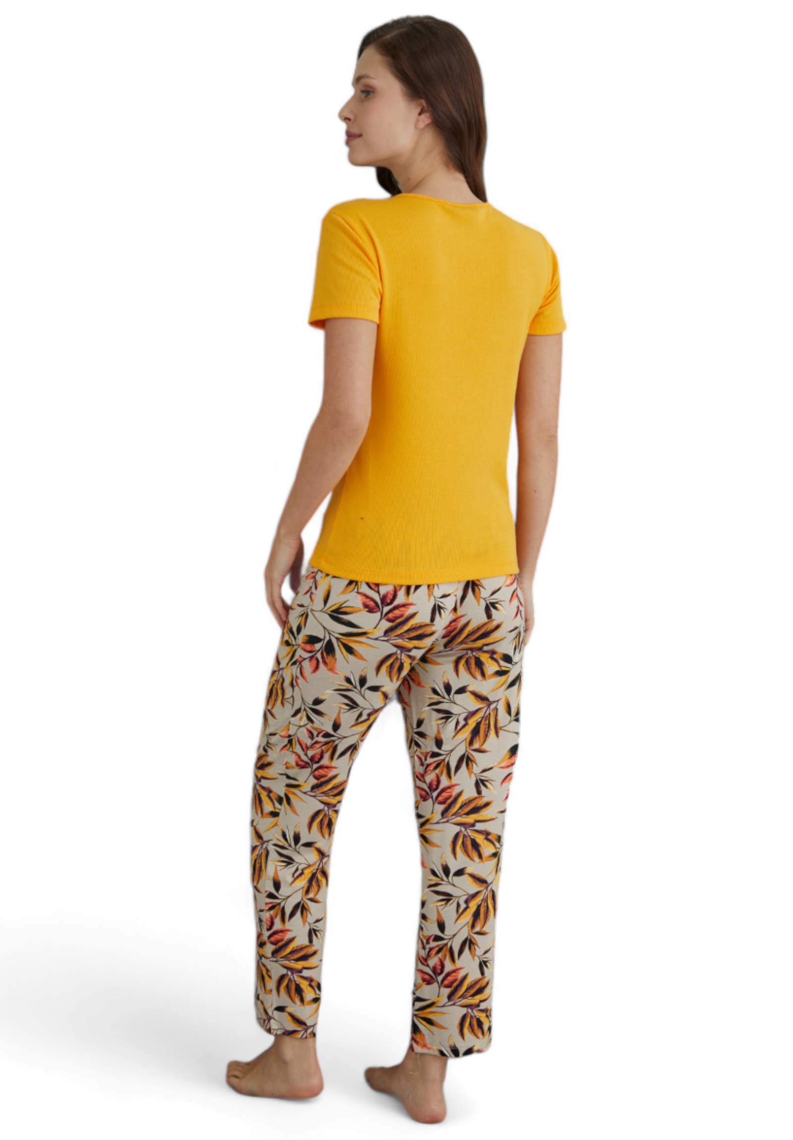 Πιτζάμα γυναικεία Ipektenim Yellow Dream IPKT8312-Μουσταρδί φωτογραφία