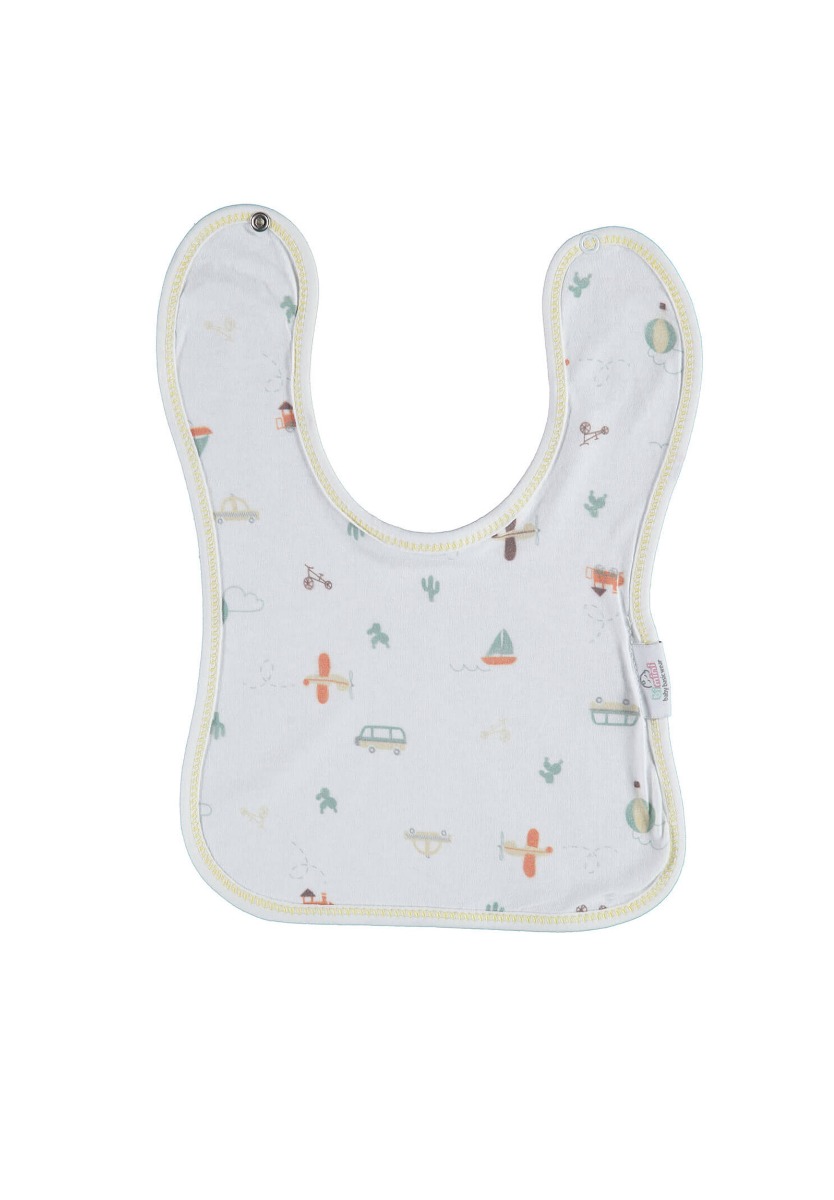 Bimini Σαλιάρα βρεφική υφασμάτινη με κούμπωμα Bimini Transport 75146D