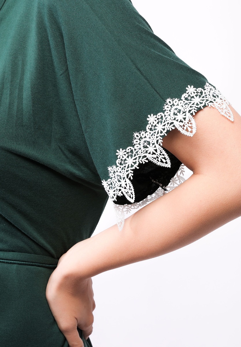 Σετ Ρόμπα - Νυχτικό Viscose Green Woods 84418 φωτογραφία