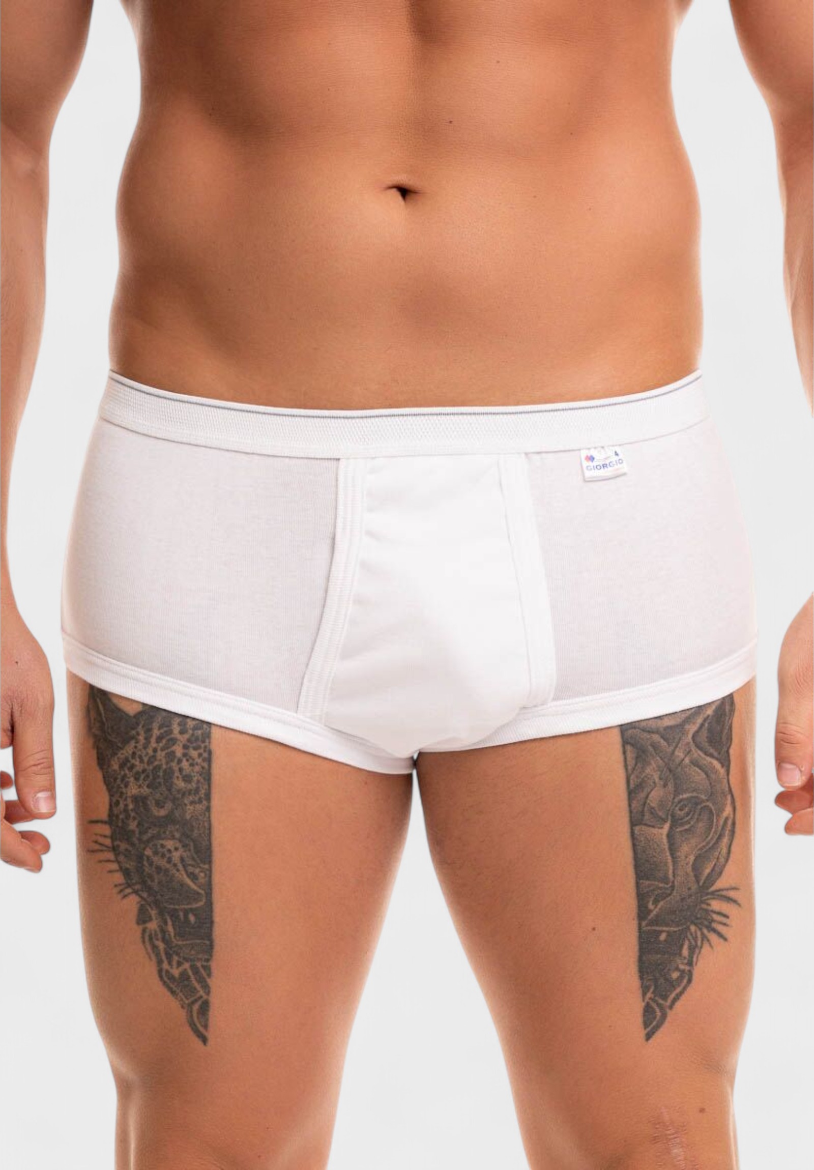 Ανδρικό Σλιπ Giorgio Λευκό – 100% Βαμβακερό GRG900-Λευκό φωτογραφία