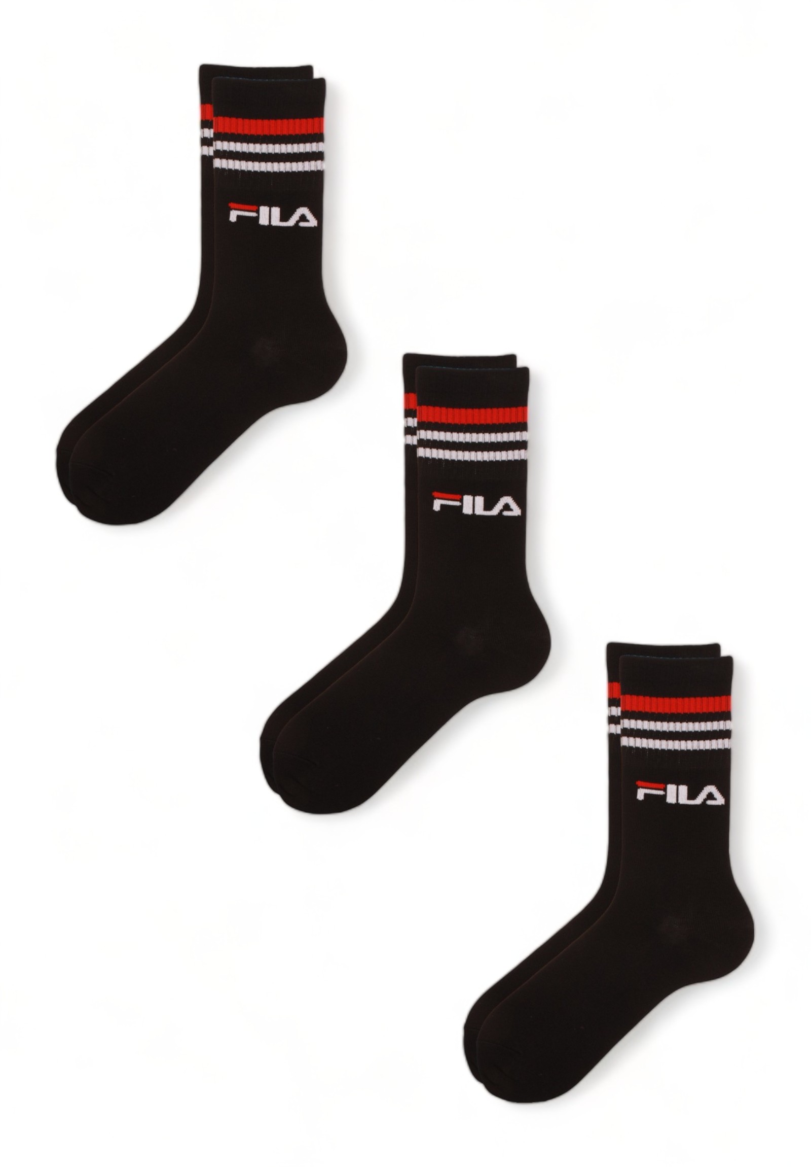  Κάλτσες Fila Unisex Unique Lifestyle 3 τεμάχια F9090-Μαύρο 2025