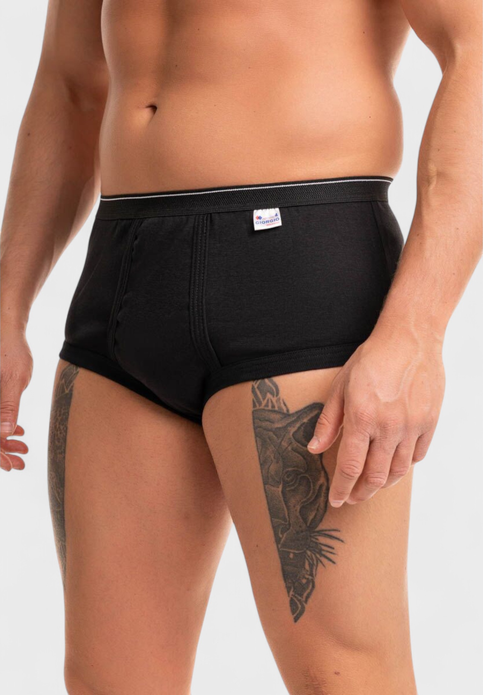 Ανδρικό Σλιπ Giorgio Μαύρο – 100% Βαμβακερό GRG911-Μαύρο φωτογραφία