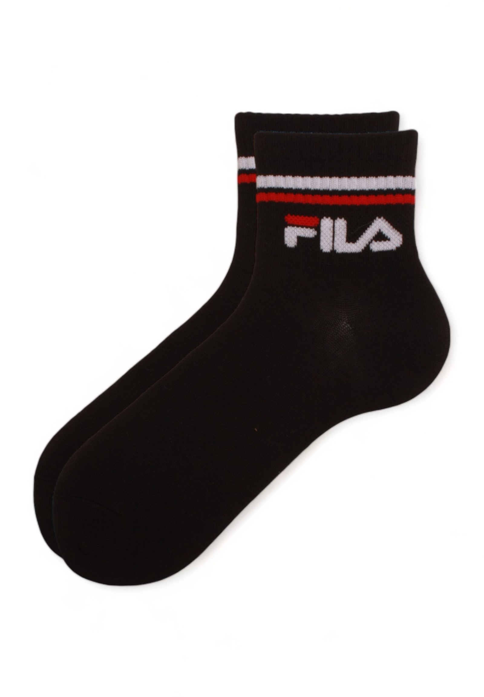 Κάλτσες παιδικές ημίκοντες Fila Urban Plain 3 τεμάχια F8338-Μαύρο φωτογραφία