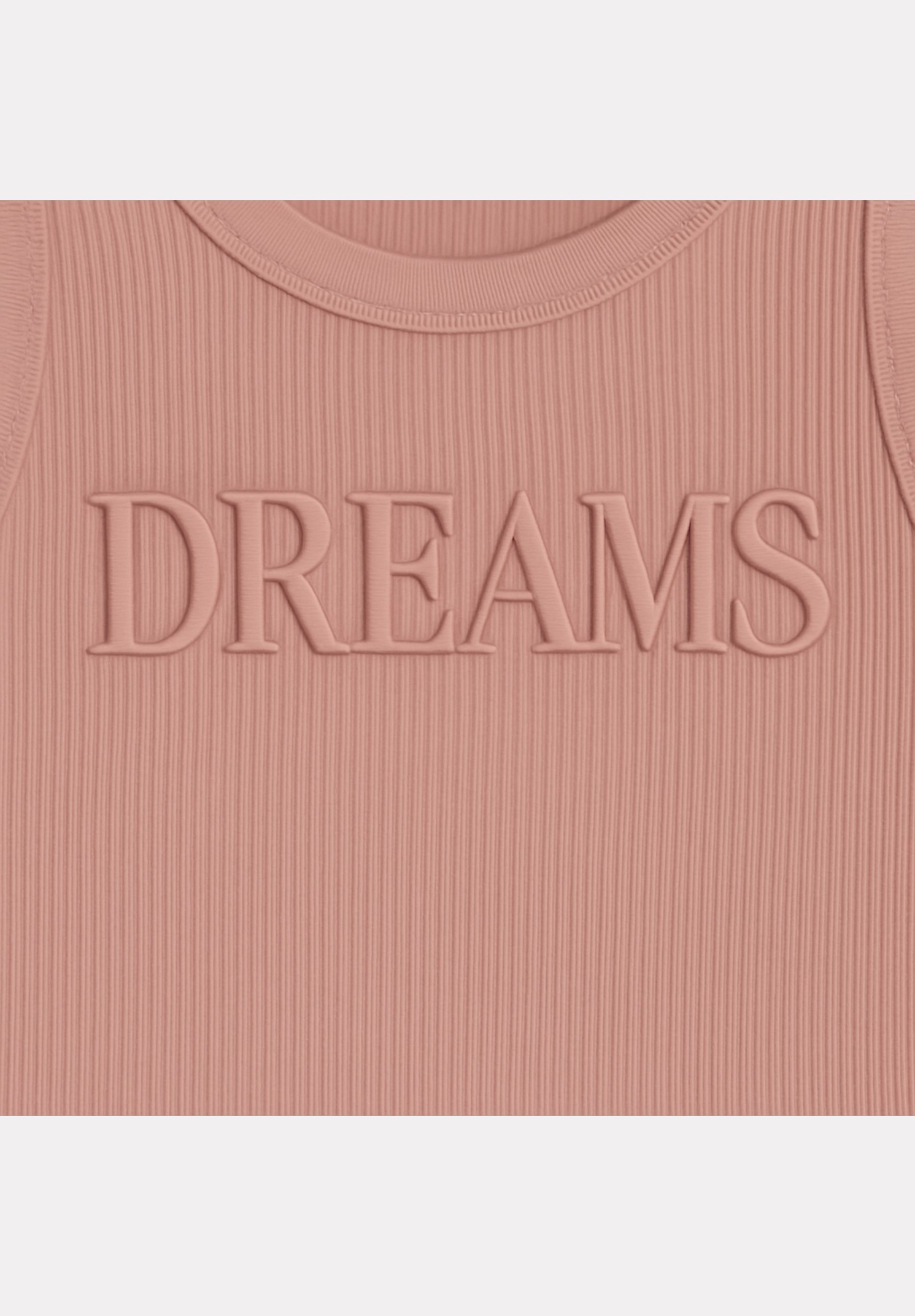 Γυναικείο Τοπ Modal Rib Kota με Λογότυπο "Dreams" Σομόν KT6650-2-Σομόν φωτογραφία