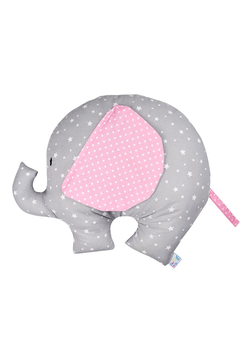 Χειροποίητο διακοσμητικό μαξιλαράκι ελέφαντας πουά Bebe ELEF75-Γαλάζιο φωτογραφία