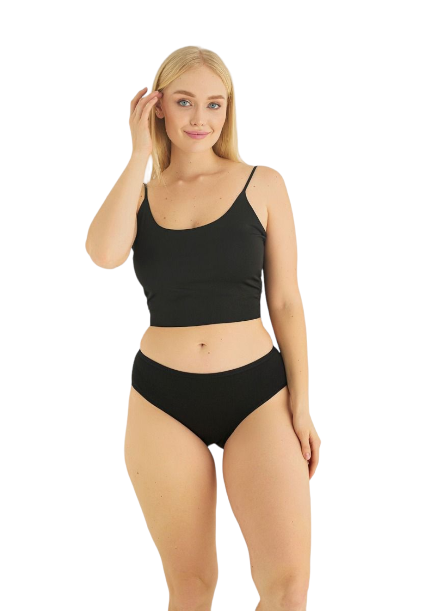  Σλιπ γυναικείο Midi Sexen Rosalia Black 5 Τεμ. SXN4388-2-Μαύρο 2025