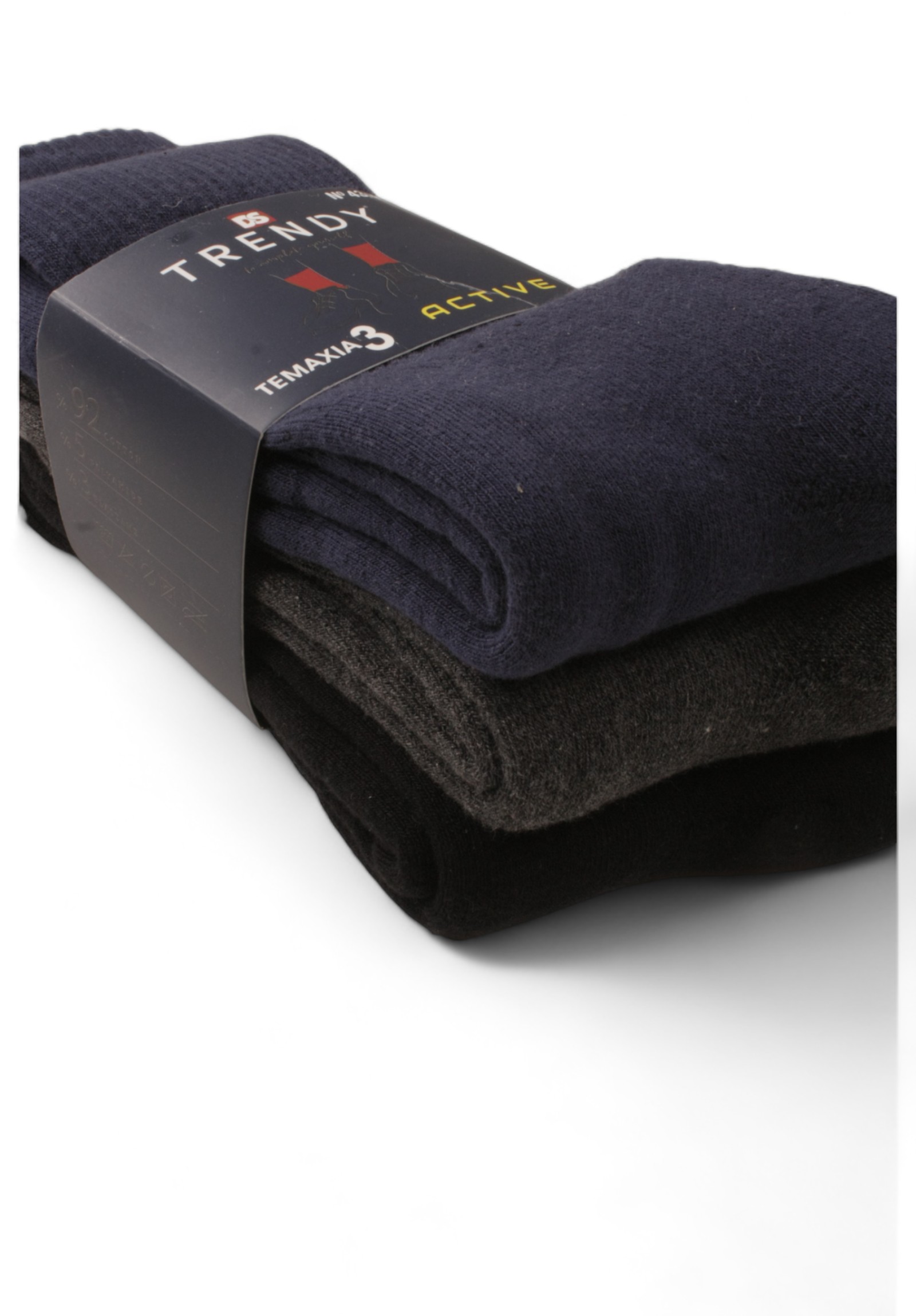 Κάλτσες πετσετέ βαμβακερές Trendy σε οικονομικό πακέτο 3Τεμ. 414TRP-Πολύχρωμο φωτογραφία