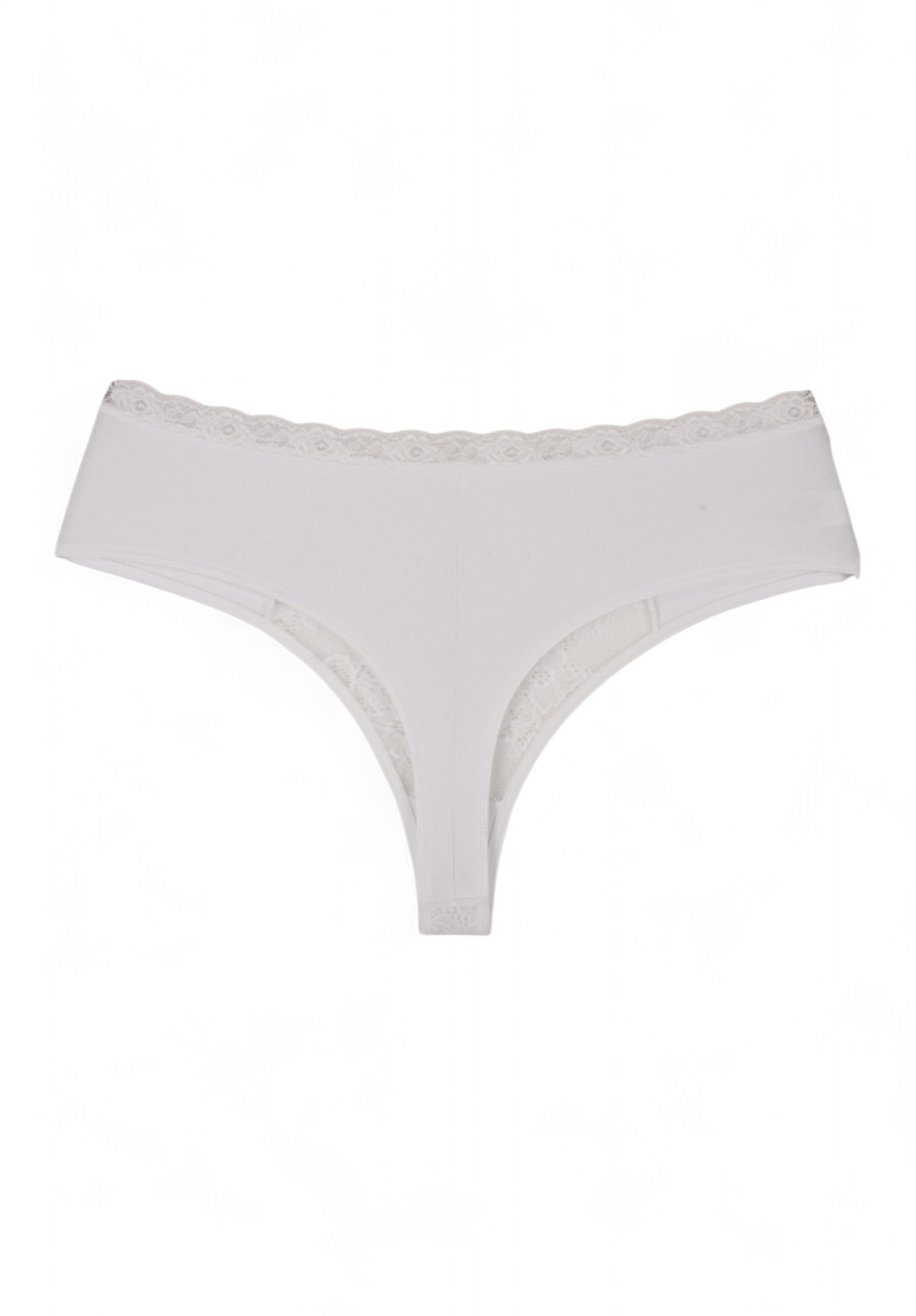 Στρινγκ ψηλόμεσο Plus Size Norddiva Claudia CLAUDIA-Λευκό φωτογραφία