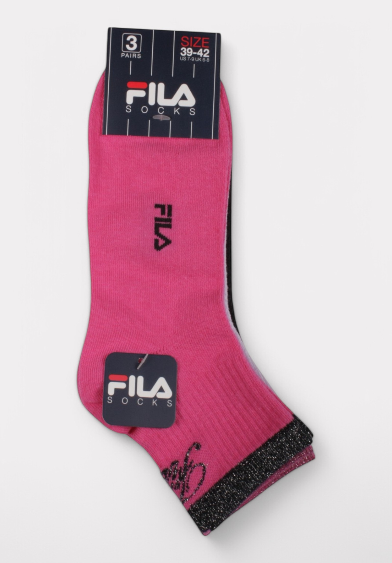  Fila Quarter Socks F6788 Fuxia - 3 τεμάχια F6788-153-Πολύχρωμο 2025