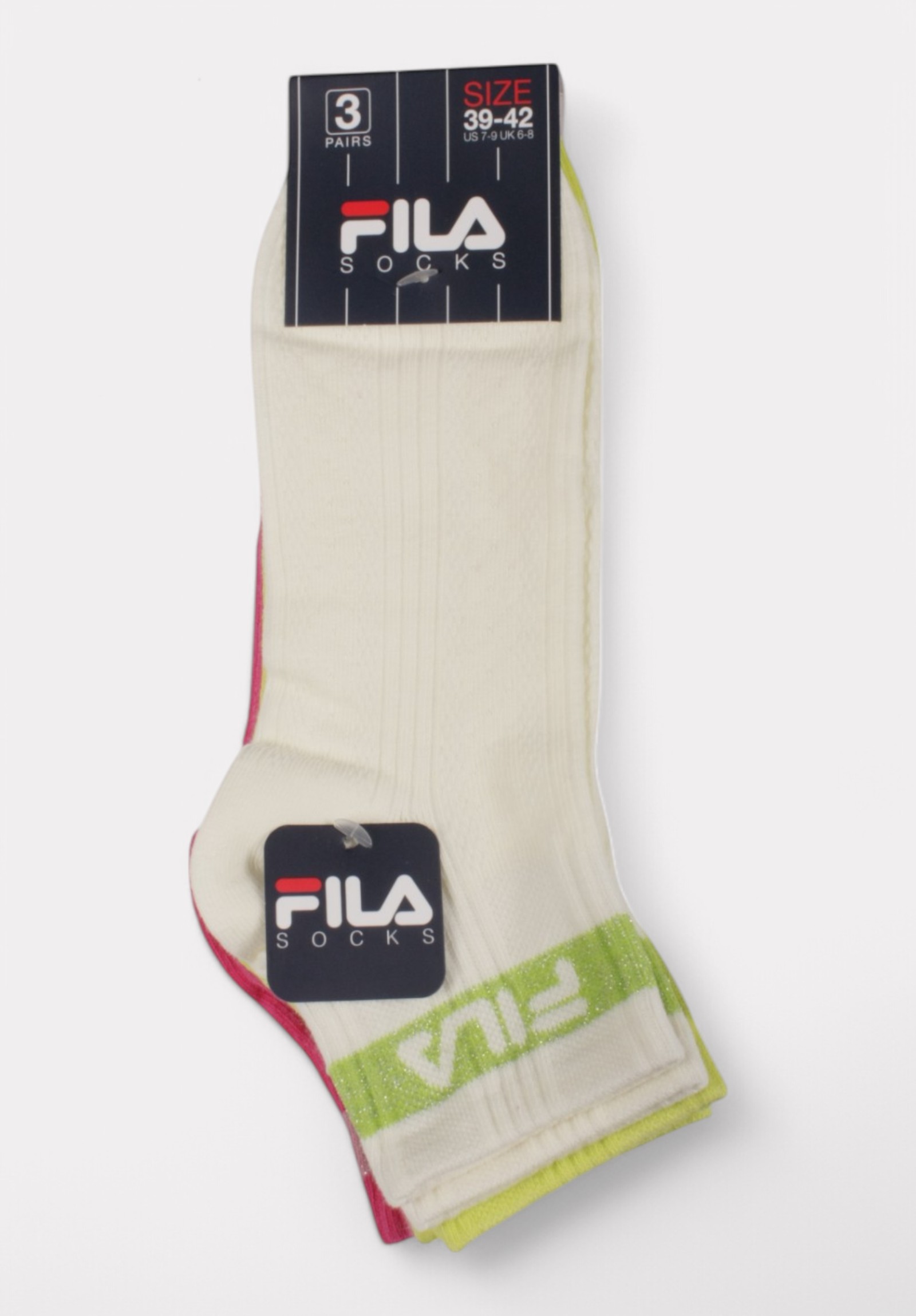  Fila Quarter Socks F6798 Acid - 3 τεμάχια F6798-818-Πολύχρωμο 2025