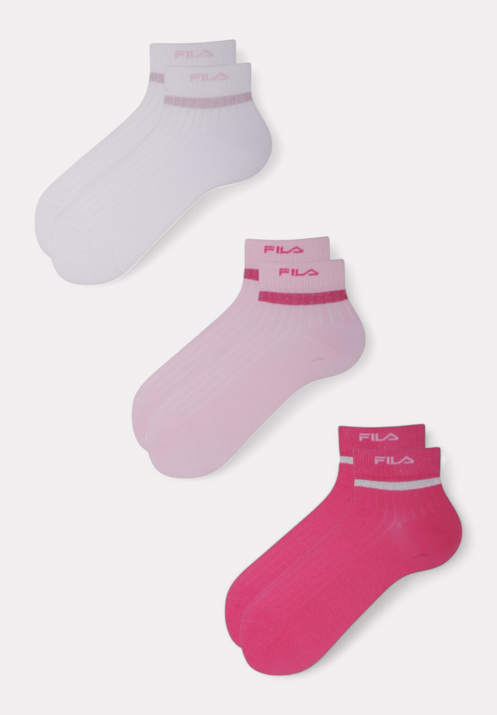 Παιδικές Κάλτσες FILA (Σετ 3 Ζευγάρια) – Ροζ Αποχρώσεις F2112-806-Πολύχρωμο φωτογραφία