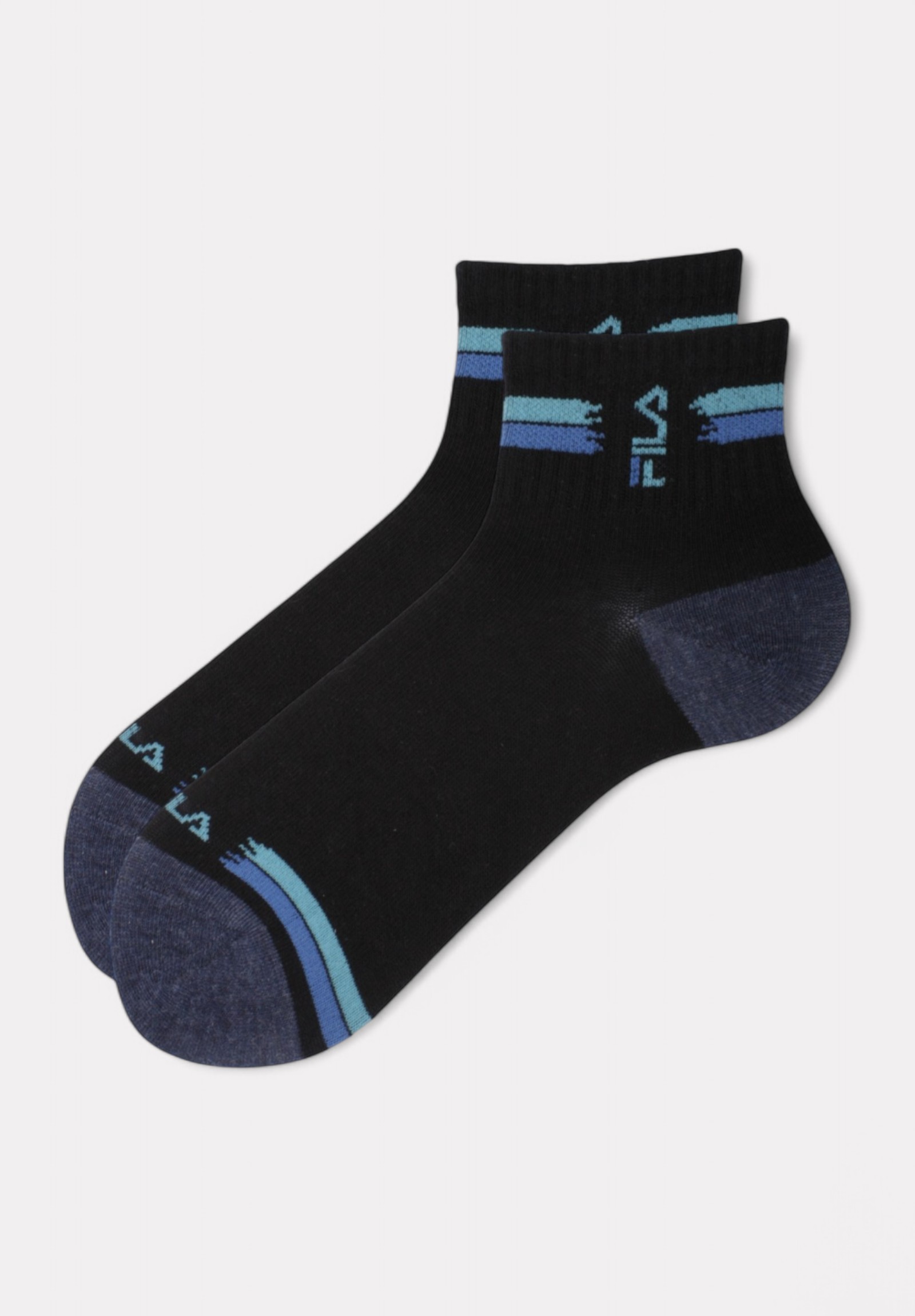 Παιδικές Κάλτσες FILA (Σετ 3 Ζευγάρια) – Πολύχρωμες Ρίγες F2103-168-Μαύρο φωτογραφία