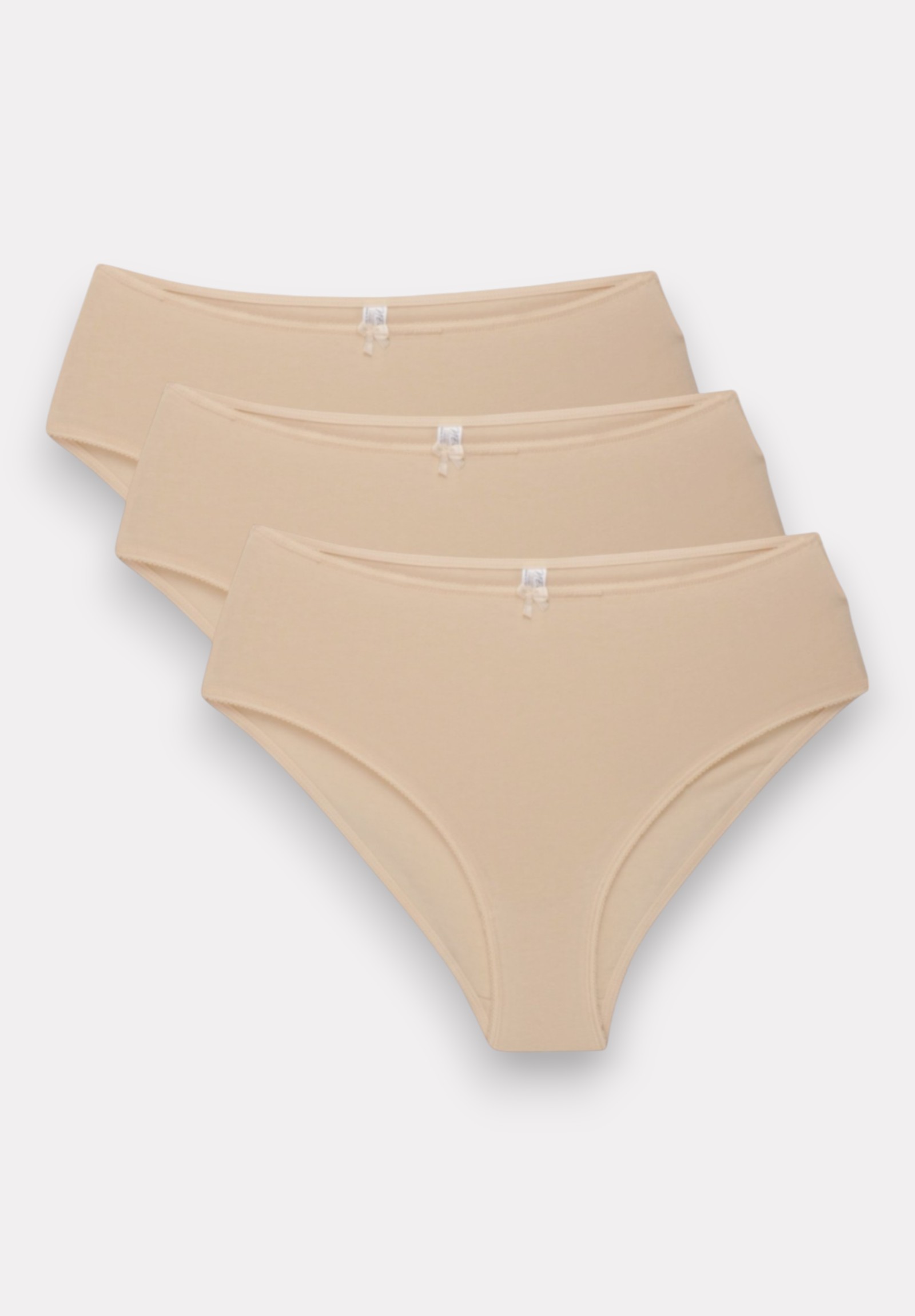  Σλιπ γυναικεία High Waist Bikini New Bra Lingerie Beige 3 Τεμ. NB5002-3-Μπεζ 2025