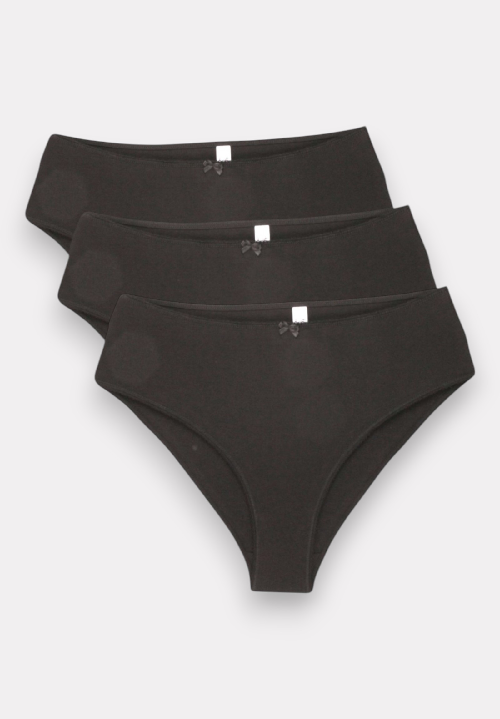  Σλιπ γυναικεία High Waist Bikini New Bra Lingerie Black 3 Τεμ. NB5002-4-Μαύρο 2025