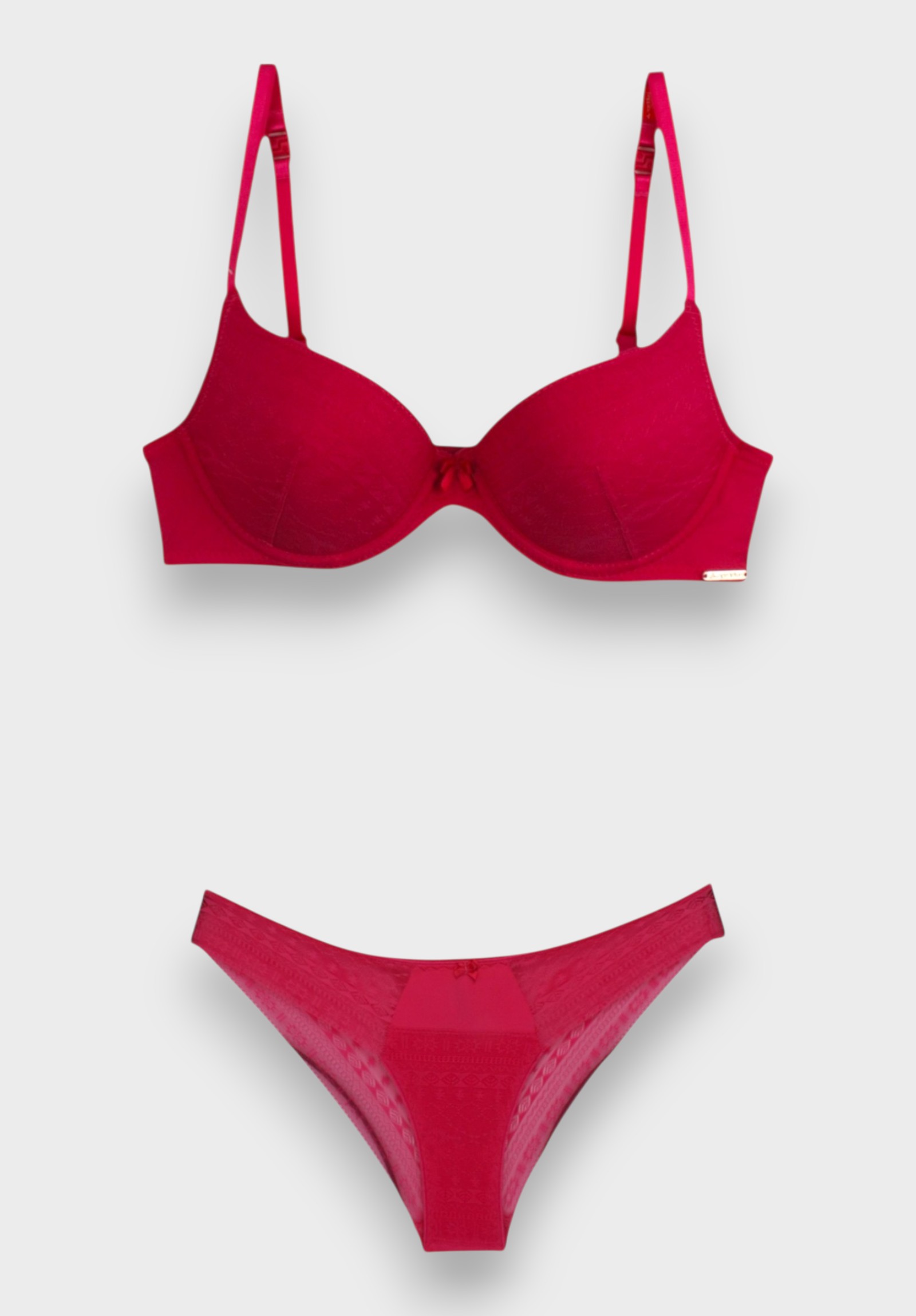 Σετ Σουτιέν Norddiva Soft Push Up με Brazil εσώρουχο NRD8047-Φούξια φωτογραφία