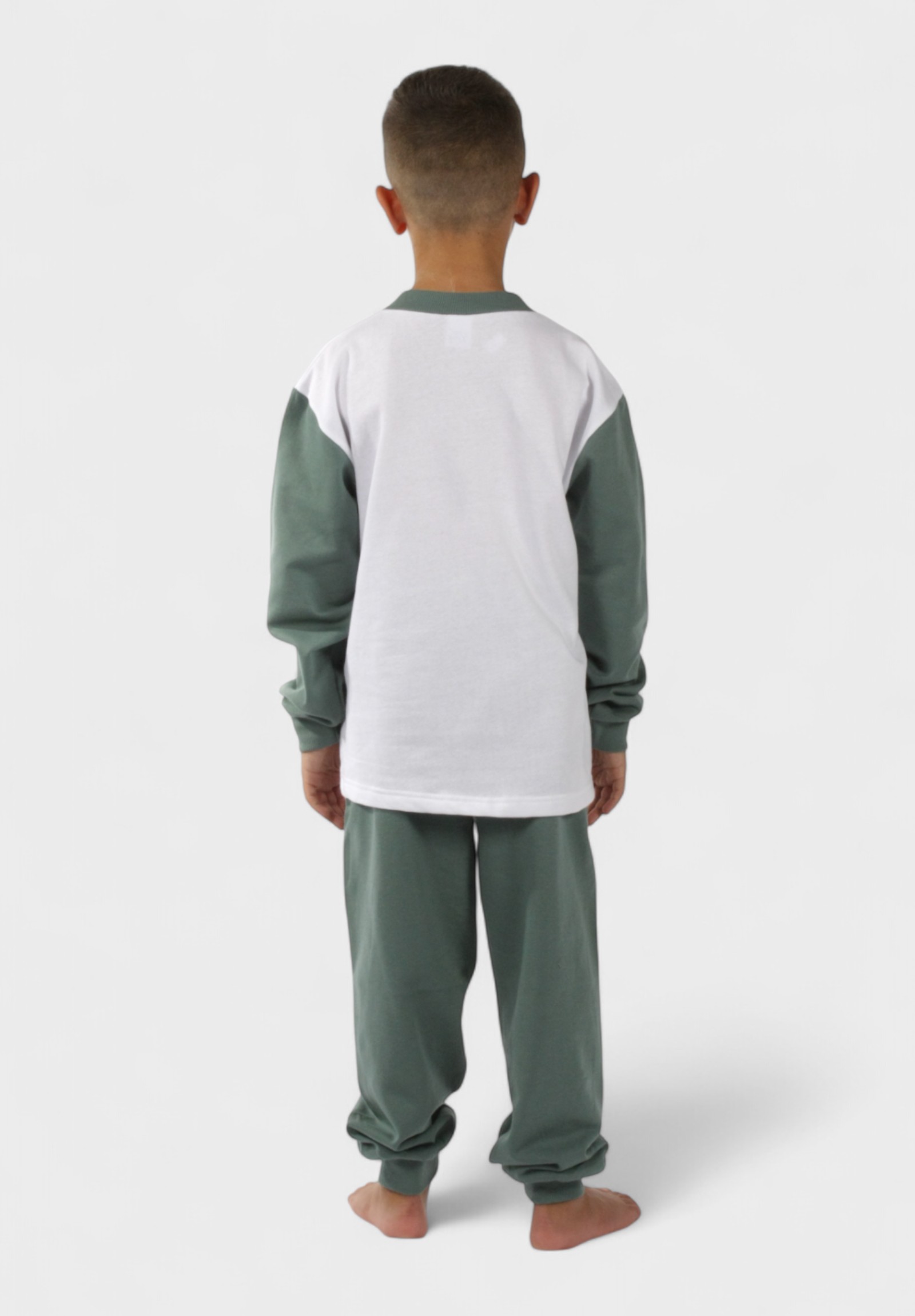 Παιδική Πιτζάμα Αγόρι Φούτερ Χριστίνα Football Λαδί| 100% Βαμβακερή CHR206-1-Λαδί φωτογραφία