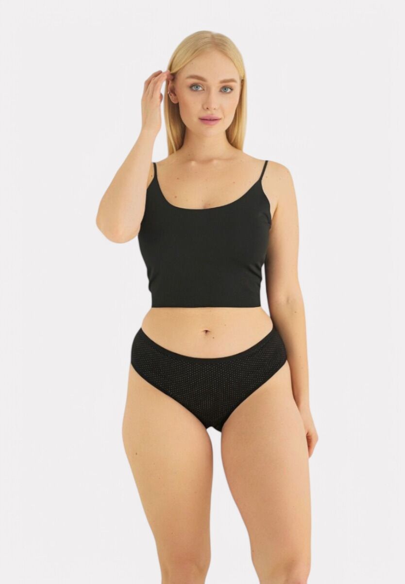  Σλίπ Midi ψηλοκάβαλα Sexen Little Dots Amelia Black 5 τεμ. SXN2036-1-Μαύρο 2025