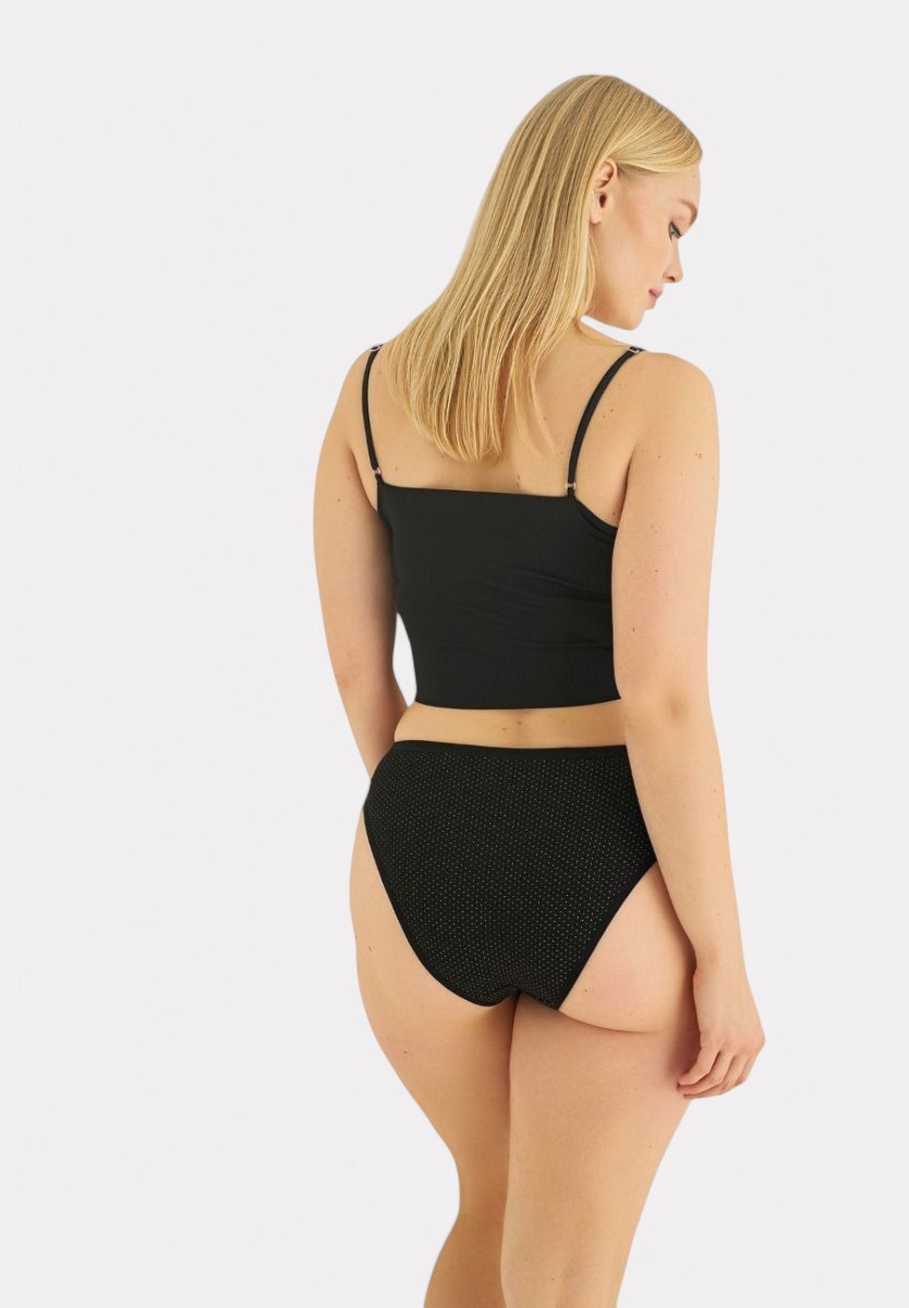 Σλιπ γυναικεία mini ψηλοκάβαλα Sexen πουά Laura 5 τεμάχια SXN2037-1-Πολύχρωμο φωτογραφία