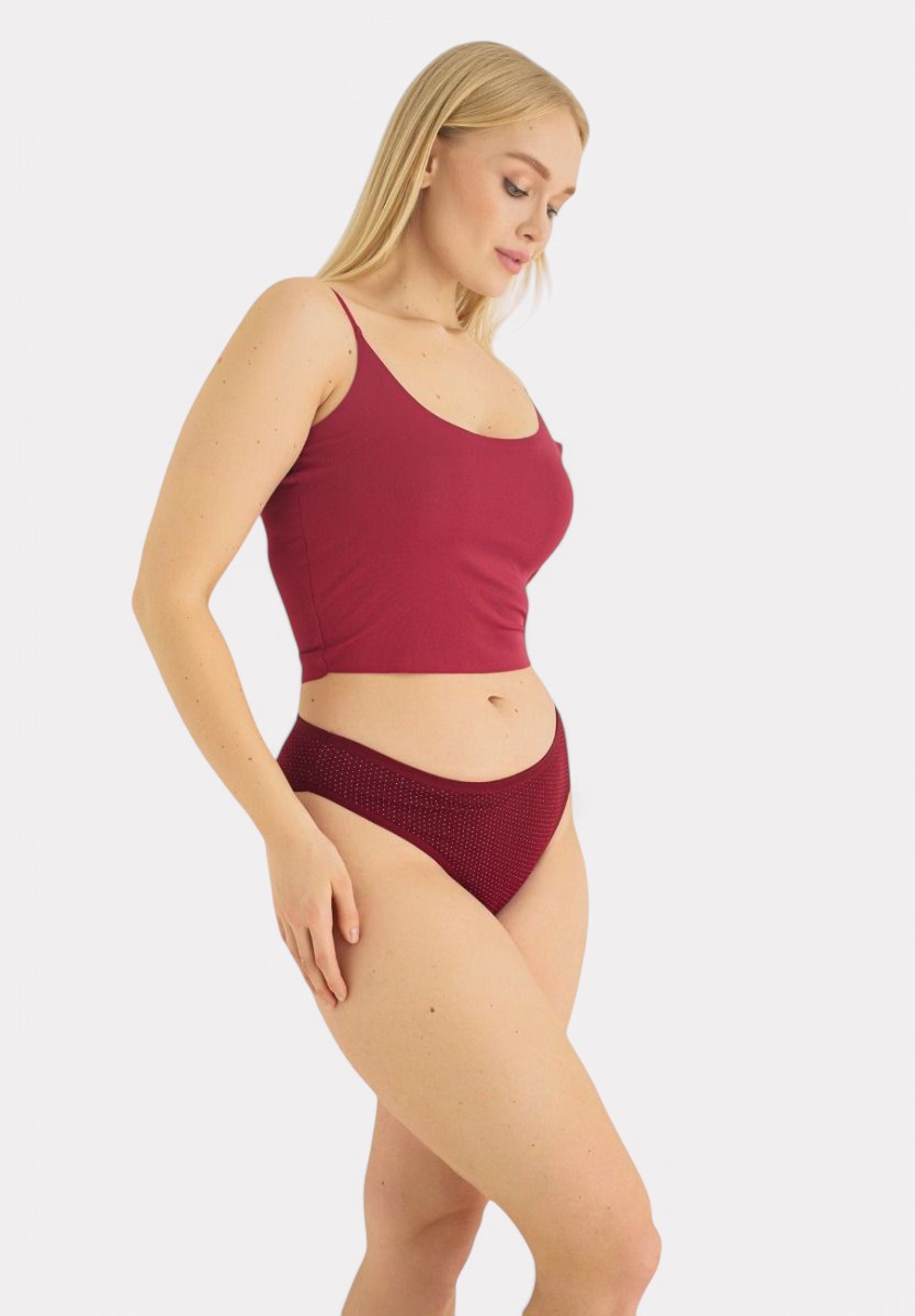 Σλιπ γυναικεία mini ψηλοκάβαλα Sexen πουά Laura 5 τεμάχια SXN2037-1-Πολύχρωμο φωτογραφία