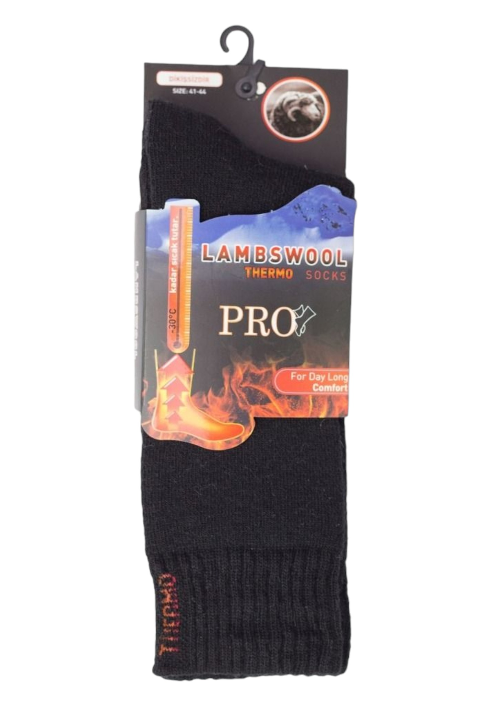 Pro Socks Κάλτσα ισοθερμική ανδρική Pro Insulated Thermal Socks PR19601-Μαύρο