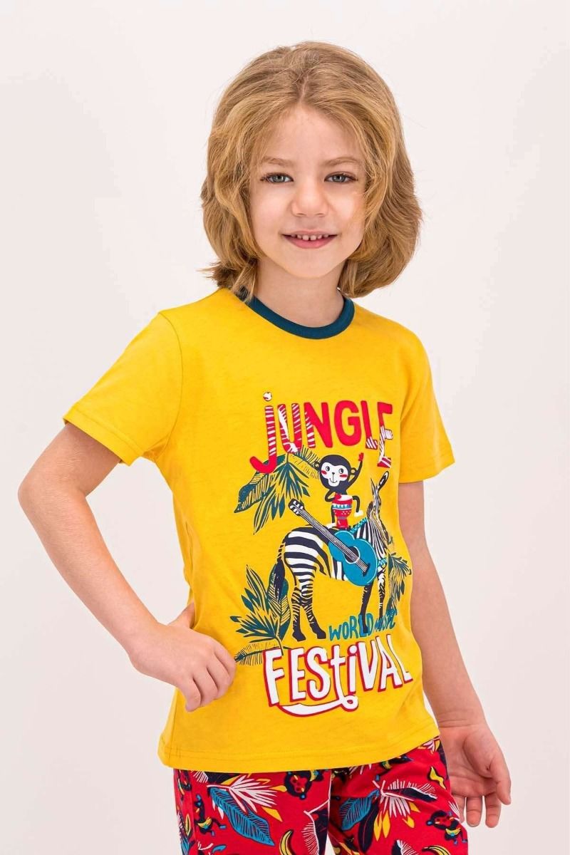 Πιτζάμα παιδική Rolypoly Jungle Festival Yellow RP1635-Κίτρινο φωτογραφία