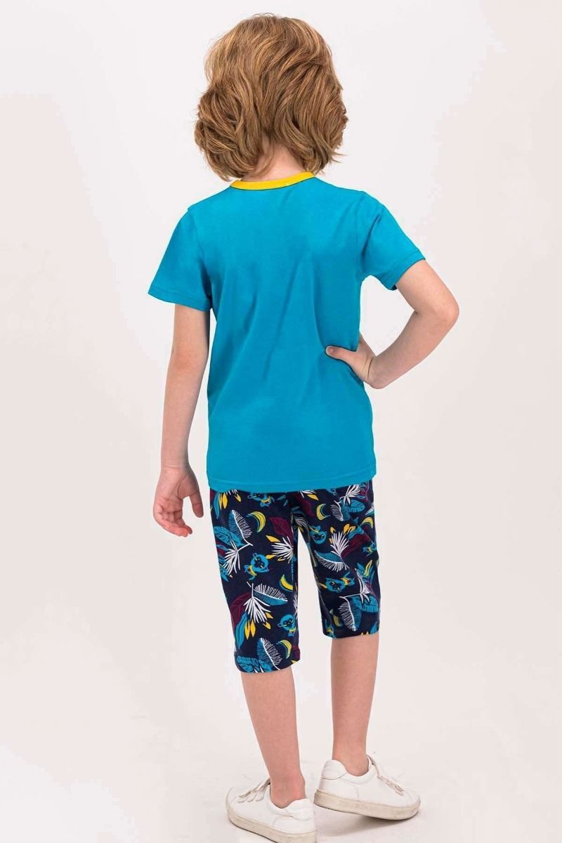 Πιτζάμα παιδική Rolypoly Jungle Festival Yellow RP1635-Πετρόλ φωτογραφία