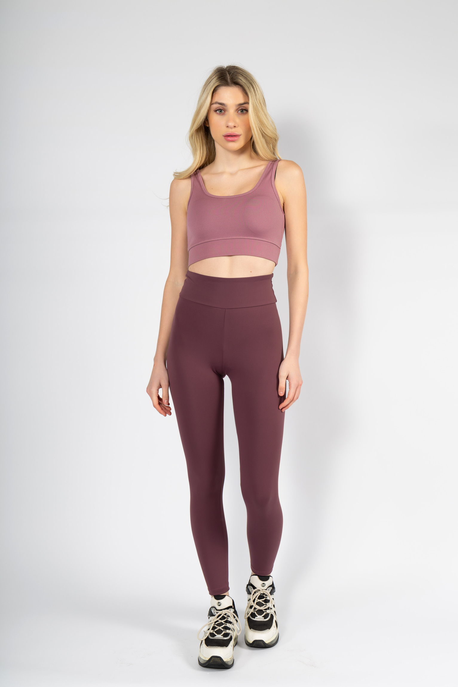 Κολάν γυναικείο ματ μωβ Nina Club Shaping NC1989-2-Μωβ φωτογραφία