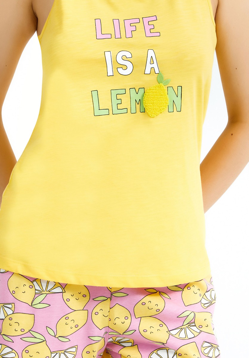 Πιτζάμα γυναικεία με σορτσάκι Lemon Life AR1845 φωτογραφία